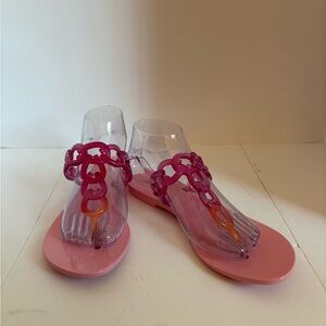 Melissa Vegan Vibrant Pink and Orange Women's Sandals